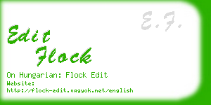 edit flock business card